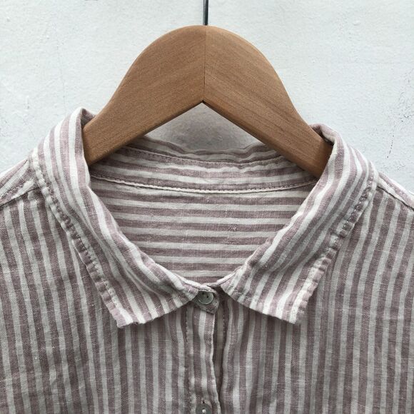 Unbranded Womens Long Sleeve Linen Top Size M-L Read - Picture 3 of 10